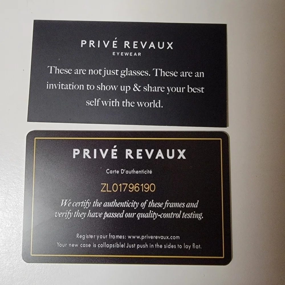 PRIVE Revaux NWOT Round Glasses with Patterned Frame